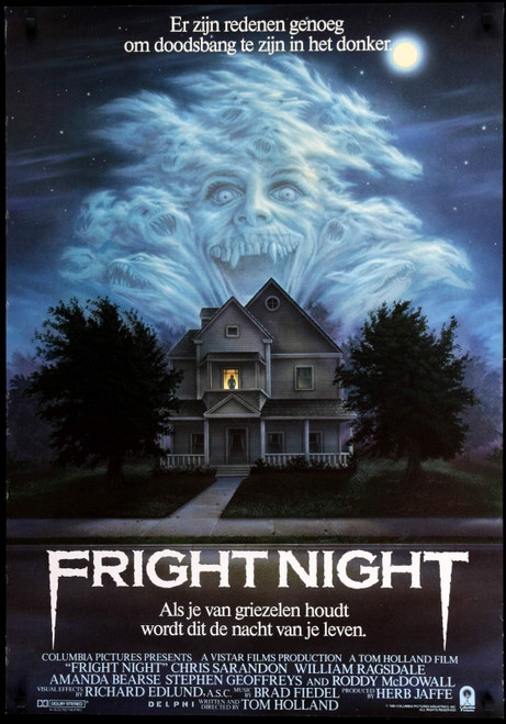 FRIGHT NIGHT (1985) 1 Poster Canvas Movie Film Print A0 A1 A2 A3 A4 A5 A6 Art Wa