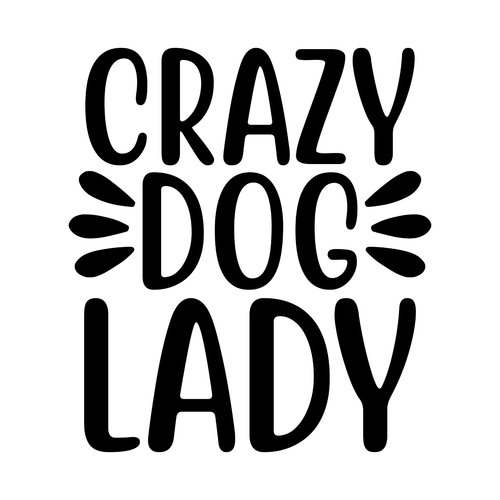 crazy dog lady-01 Poster Canvas Movie Film Print A0 A1 A2 A3 A4 A5 A6 Art Wall D