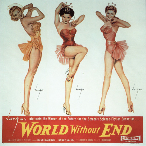 World Without End- US- 1956 Poster Canvas Movie Film Print A0 A1 A2 A3 A4 A5 A6