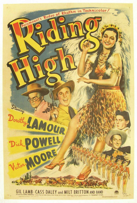 Riding High (1943)_0 Poster Canvas Movie Film Print A0 A1 A2 A3 A4 A5 A6 Art Wal