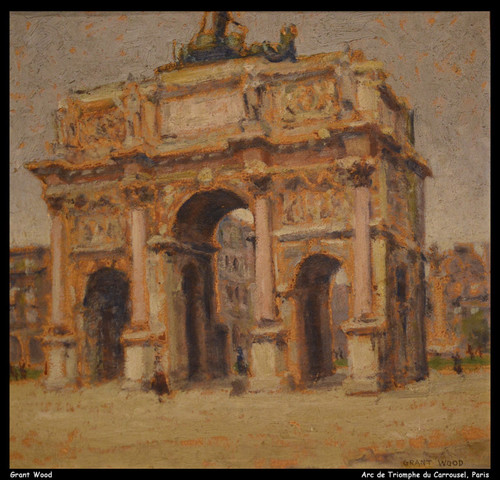 grant-wood---arc-de-triomphe-du-carrousel-paris--jpb_15176436903_o(1) Poster Can