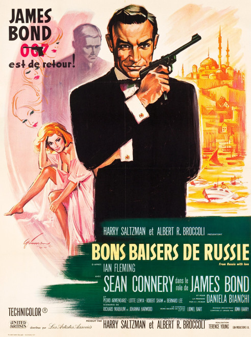 From Russia With Love (1963)_12 Movie Film Poster Canvas iconic design