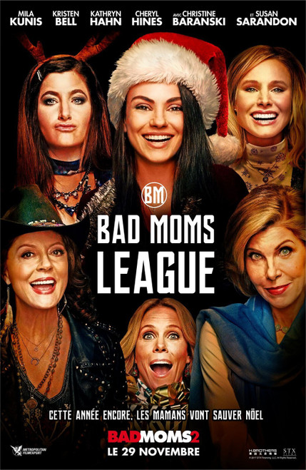A Bad Moms Christmas (2017)_10 Movie Film Poster Canvas iconic design