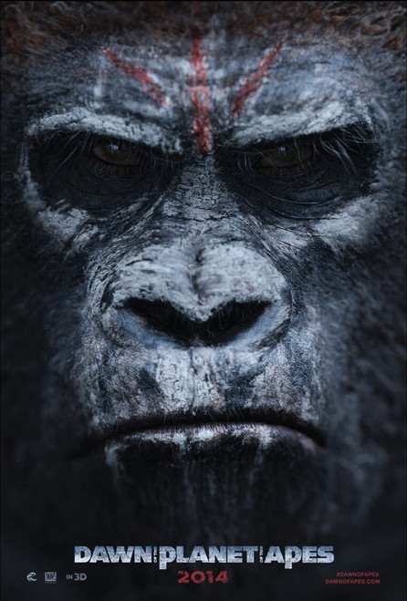 Dawn of the Planet of the Apes (2014)_3 Movie Film Poster Canvas iconic design
