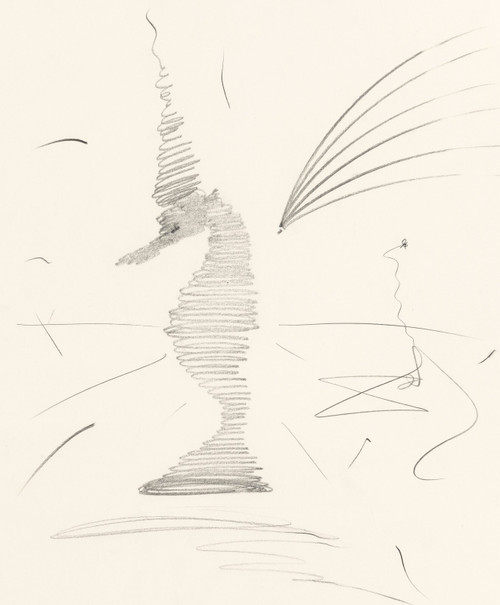 Salvador Dalí (Spanish, 1904-1989). Untitled (Sea Horse) Poster Canvas Movie Fil