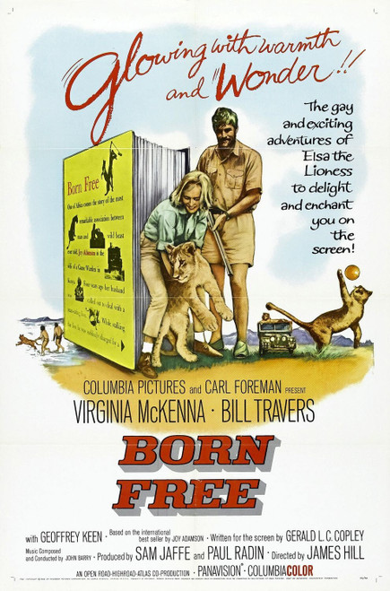 Born Free (1966)_0 Movie Film Poster Canvas iconic design