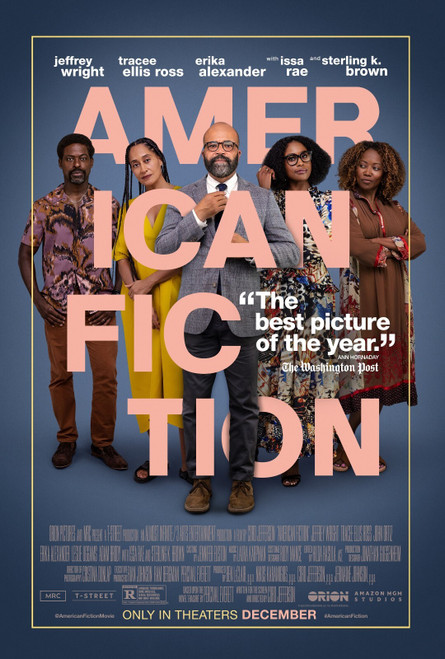 American Fiction (2023)_2 Movie Film Poster Canvas iconic design