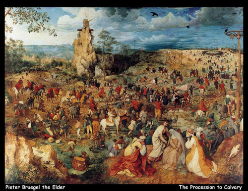 pieter-bruegel-the-elder--the-procession-to-calvary_11018486856_o(1) Poster Canv