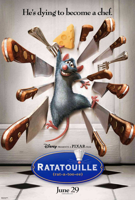 Ratatouille (2007)_1 Poster Canvas Movie Film Print A0 A1 A2 A3 A4 A5 A6 Art Wal