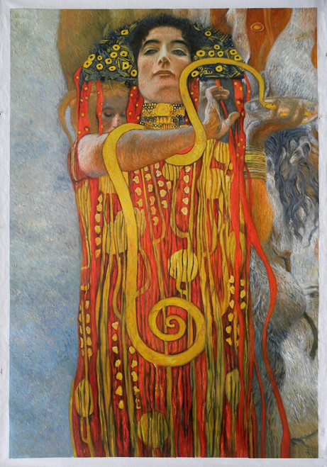 Gustav Klimt - Hygeia Detail of Medicine Poster Canvas Movie Film Print A0 A1 A2