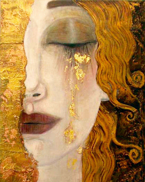 Klimt Golden tears Poster Canvas Movie Film Print A0 A1 A2 A3 A4 A5 A6 Art Wall