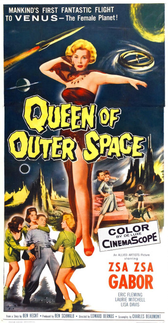 Queen Of Outer Space 03 Poster Canvas Movie Film Print A0 A1 A2 A3 A4 A5 A6 Art