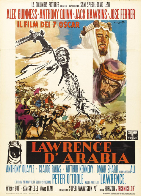 Lawrence of Arabia (1962)_6 Poster Canvas Movie Film Print A0 A1 A2 A3 A4 A5 A6