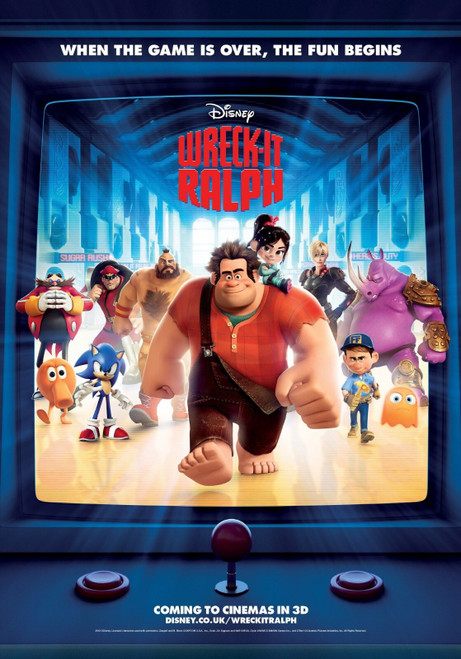 Wreck-It Ralph (2012)_12 Poster Canvas Movie Film Print A0 A1 A2 A3 A4 A5 A6 Art