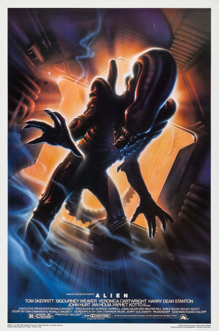 Alien (1979)_4 Movie Film Poster Canvas iconic design