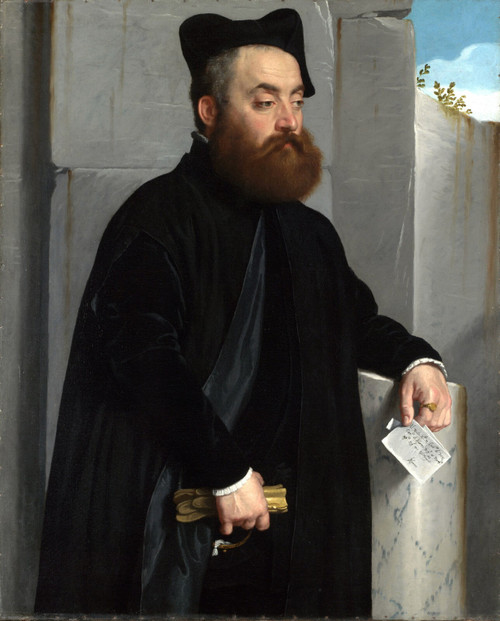 MORONI, Giovanni Battista - Canon Ludovico di Terzi Poster Canvas Movie Film Pri