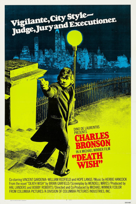 Death Wish (1974)_2 Movie Film Poster Canvas iconic design