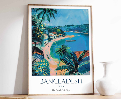 9_Bangladesh Print, Bangladesh Travel Poster, Middle East Travel Print, Islamic