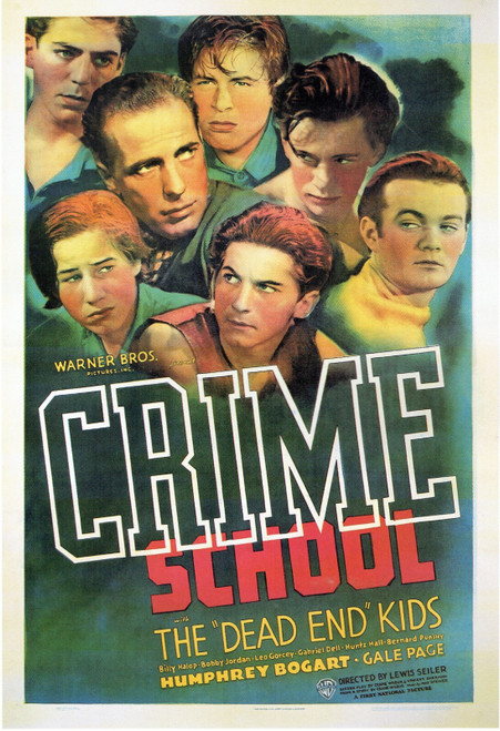 Crime School-1938 Poster Canvas Print Art Painting Decor Reprint wall A0 A1 A2 A