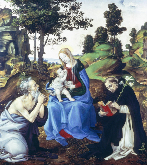 Lippi_Filippino_Holy_Family Art Gallery Poster Canvas Print Wall Decoration A0 A