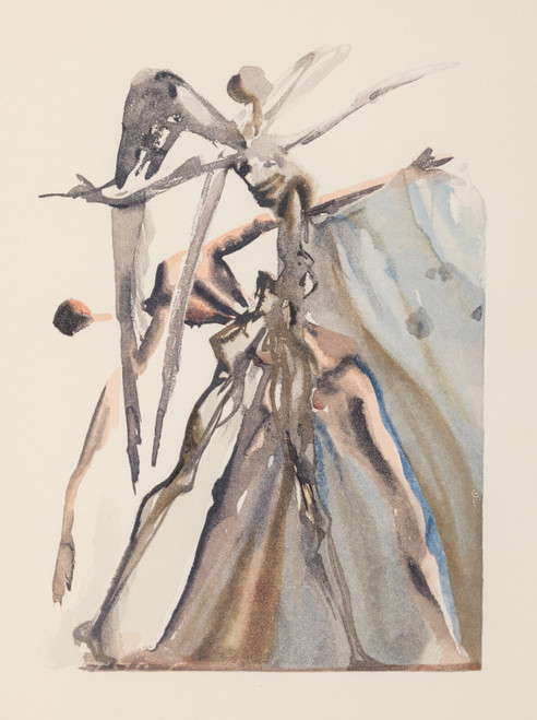 Salvador Dali (1904-1989). Purgatory Canto 3, from The Divine Comedy, circa 1959