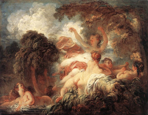 Fragonard_The_Bathers Poster Canvas Movie Film Print A0 A1 A2 A3 A4 A5 A6 Art Wa