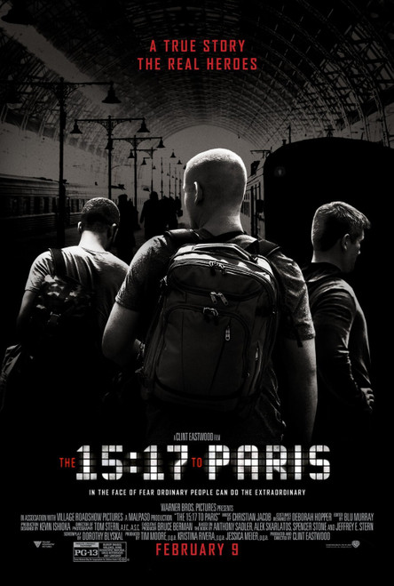 The 15_17 to Paris (2018)_0 Poster Canvas Movie Film Print A0 A1 A2 A3 A4 A5 A6