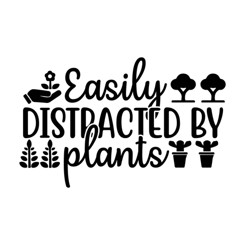 Easily distracted by plants-01 (12) Poster Canvas Movie Film Print A0 A1 A2 A3 A