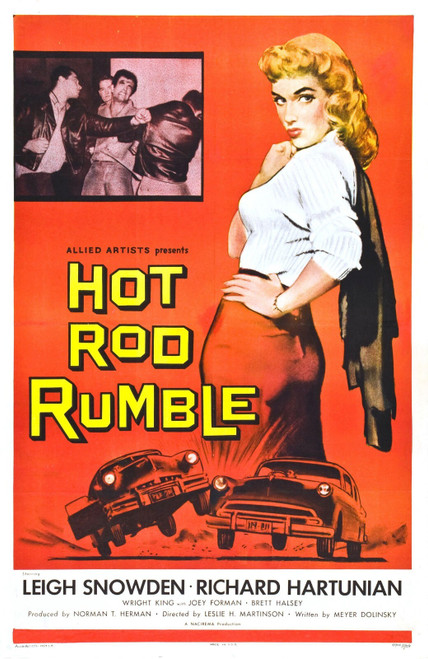 Hot Rod Rumble 01 Poster Canvas Movie Film Print A0 A1 A2 A3 A4 A5 A6 Art Wall D