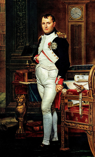 Delacroiix - Napoleon in His Study 1812 Art Gallery Poster Canvas Print Wall Dec