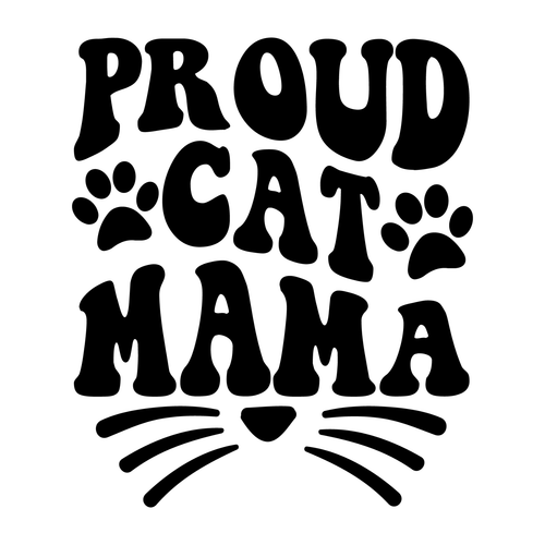 Proud Cat Mama (2) Poster Canvas Movie Film Print A0 A1 A2 A3 A4 A5 A6 Art Wall