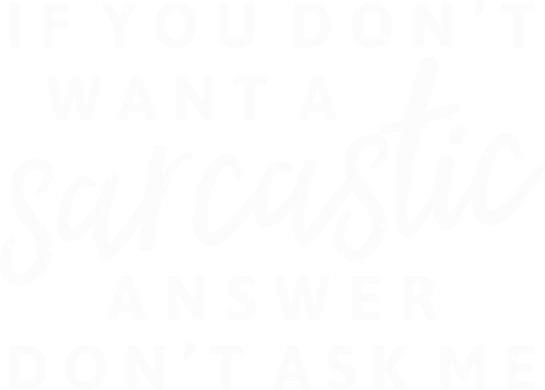 Sarcastic answer white Poster Canvas Movie Film Print A0 A1 A2 A3 A4 A5 A6 Art W