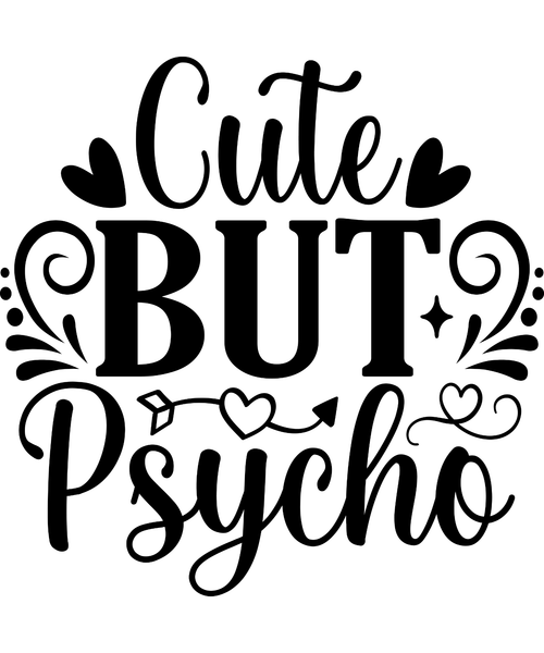 Cute but psycho-01 (11) Poster Canvas Movie Film Print A0 A1 A2 A3 A4 A5 A6 Art