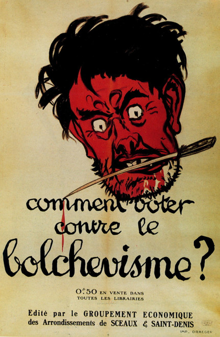 1919 Adrien Barrère Comment voter contre le bolchevisme dite l'homme au coutea