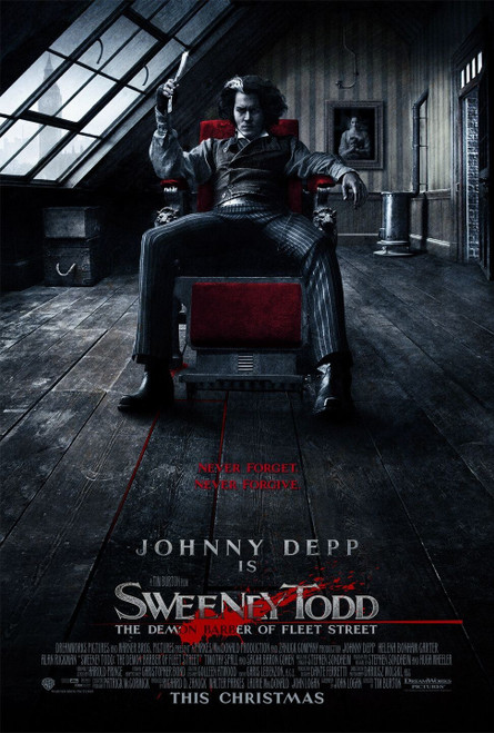 Sweeney Todd (2007)_1 Poster Canvas Movie Film Print A0 A1 A2 A3 A4 A5 A6 Art Wa