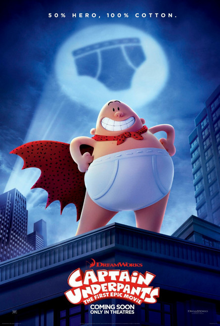 Captain Underpants (2017)_2 Movie Film Poster Canvas iconic design