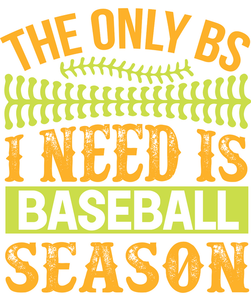 The only bs i need is baseball season Poster Canvas Movie Film Print A0 A1 A2 A3