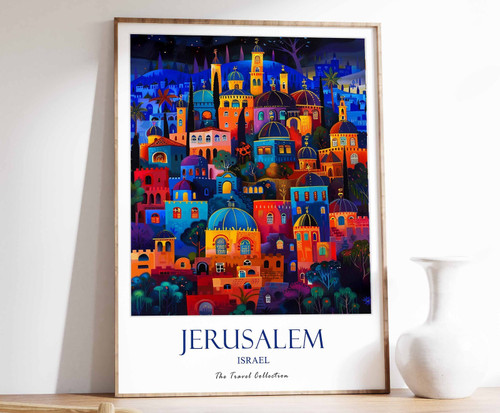 1_Jerusalem Print, Jerusalem Travel Poster, Israel Travel Poster, Middle Eastern