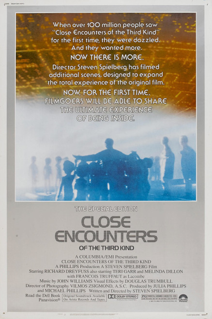 Close Encounters of the Third Kind (1977)_4 Movie Film Poster Canvas iconic desi
