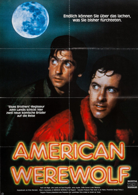 An American Werewolf in London (1981)_9 Movie Film Poster Canvas iconic design