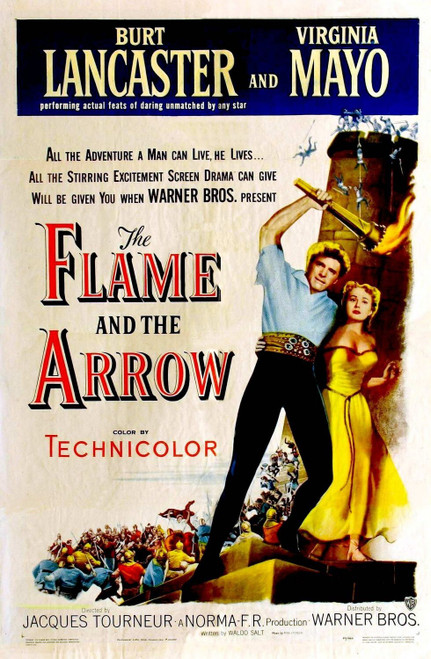 The Flame and the Arrow (1950)_0 Poster Canvas Movie Film Print A0 A1 A2 A3 A4 A