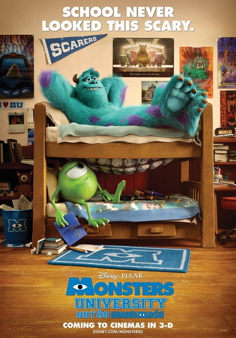 Monsters University (2013)_2 Poster Canvas Movie Film Print A0 A1 A2 A3 A4 A5 A6