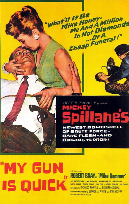My Gun Is Quick (1957)_1 Poster Canvas Movie Film Print A0 A1 A2 A3 A4 A5 A6 Art