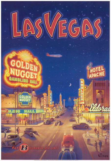 Las Vegas Vintage Travel 97 Poster Canvas Movie Film Print A0 A1 A2 A3 A4 A5 A6
