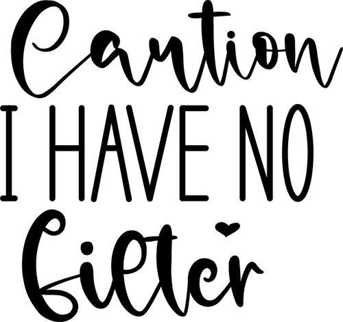 Caution I Have No Filter (2) Poster Canvas Movie Film Print A0 A1 A2 A3 A4 A5 A6