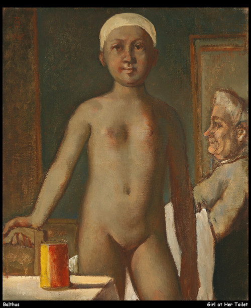 balthus--girl-at-her-toilet_14002278956_o(1) Poster Canvas Movie Film Print A0 A