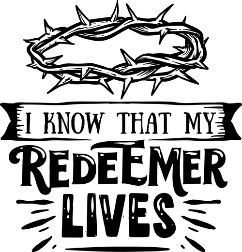 I know that my redeemer lives Poster Canvas Movie Film Print A0 A1 A2 A3 A4 A5 A