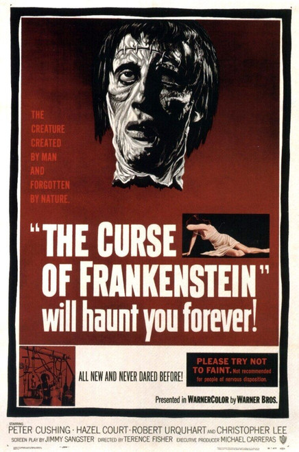 The Curse of Frankenstein (1957)_0 Poster Canvas Movie Film Print A0 A1 A2 A3 A4