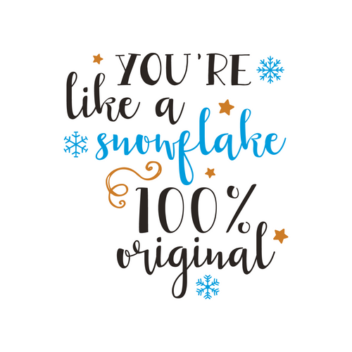 You_re Like a Snowflake Poster Canvas Movie Film Print A0 A1 A2 A3 A4 A5 A6 Art