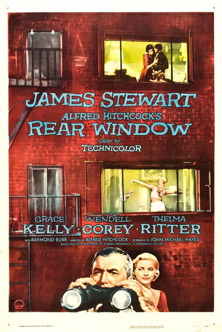 Rear Window (1954)_2 Poster Canvas Movie Film Print A0 A1 A2 A3 A4 A5 A6 Art Wal